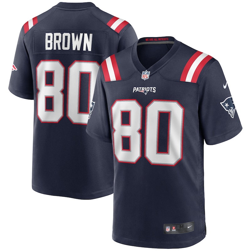 None Troy Brown All-Pro NE Patriots Genuine Jersey Game Day Wear