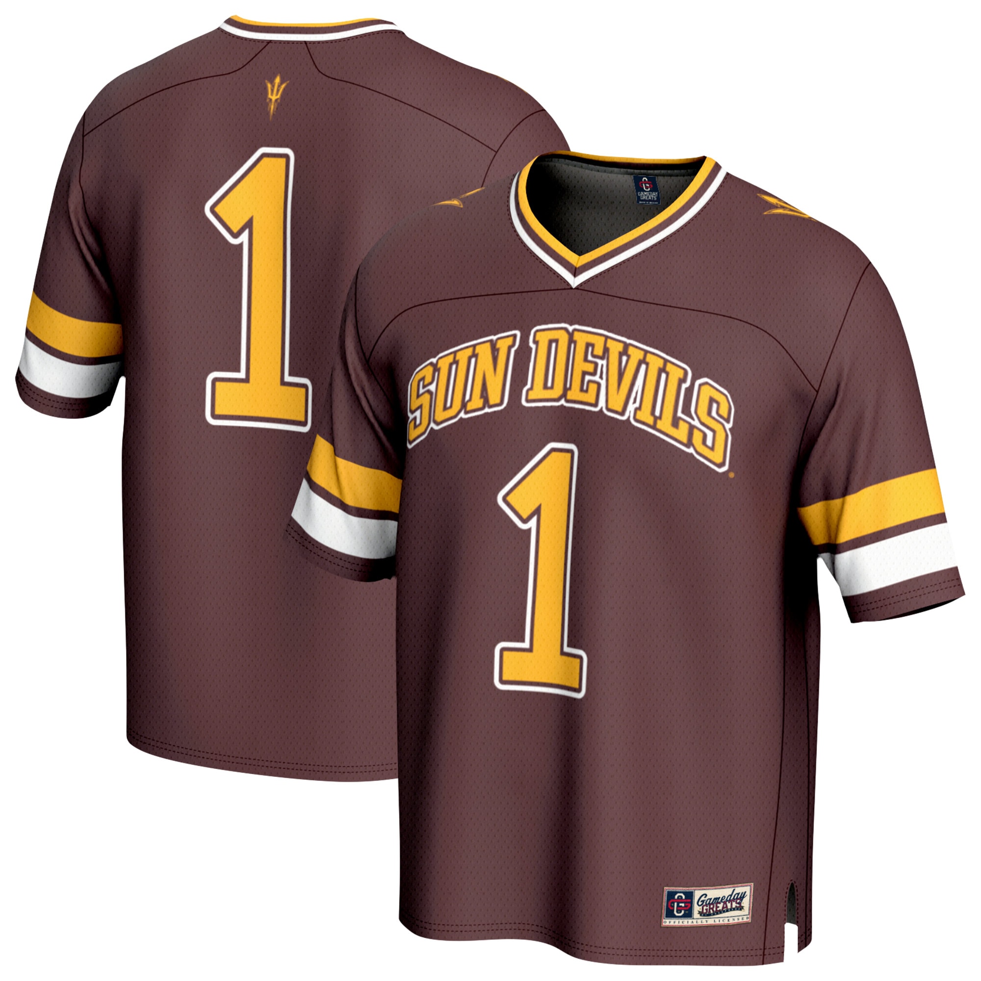 #1 Arizona State Sun Devils GameDay Greats Youth Lightweight Collegiate Football Fashion Jersey - Maroon