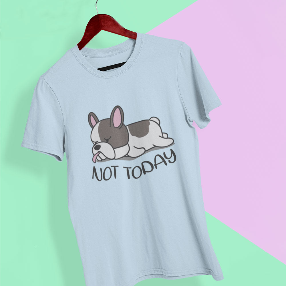 Minimal-Aesthetic Not Today - Unisex Cotton T-shirt for Daily Life