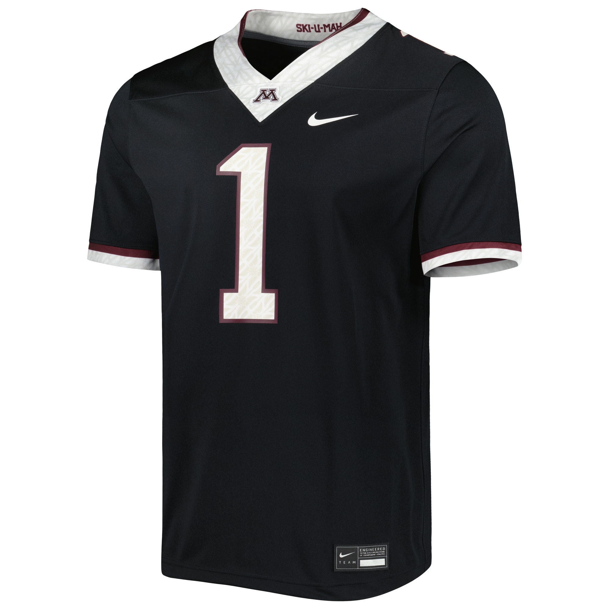 Minnesota Golden Gophers #1 Football Jersey - Black | Stadium Series 2026