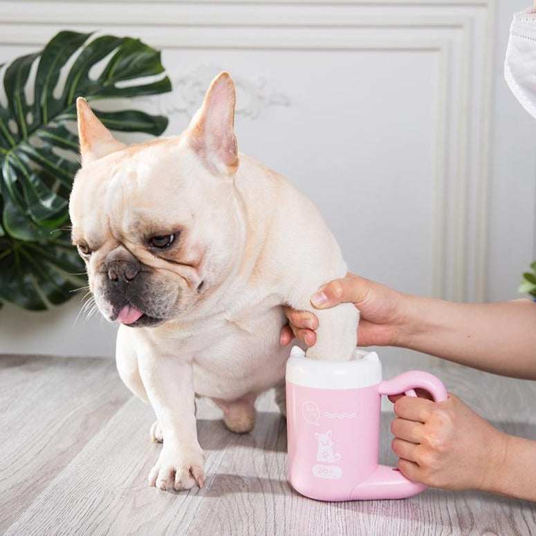High-Quality Minimal-Aesthetic French Bulldog Paw Cleaner V2 as a Gift