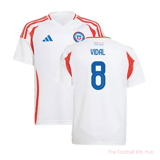 2024-2025 Chile Away Shirt (Kids) (VIDAL 8)