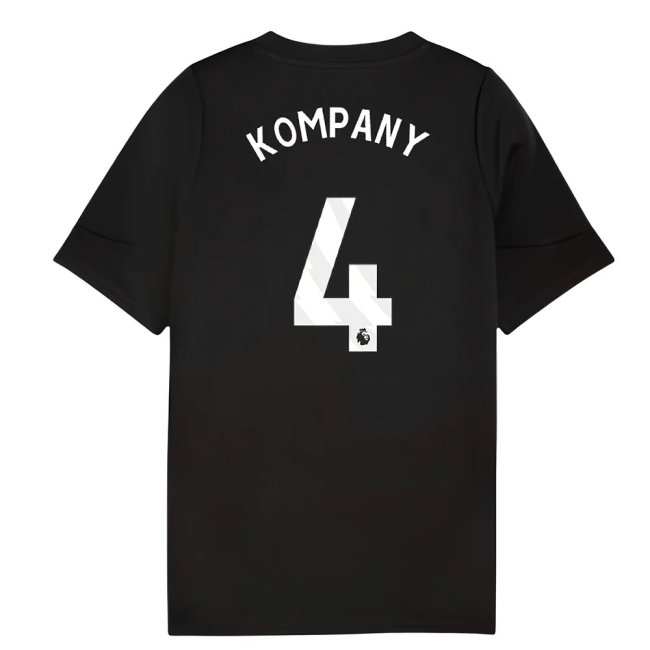 2025-2026 Man City Training Jersey (Black) - Kids (Kompany 4)