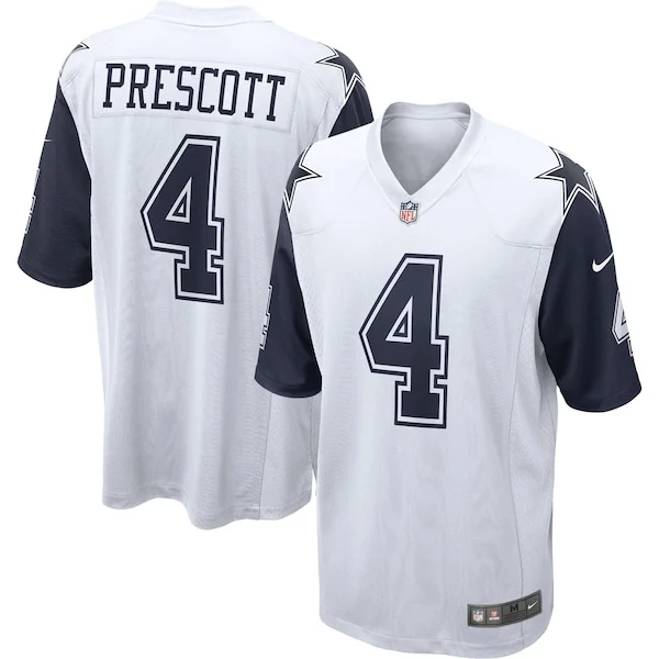High-Quality DAL Cowboys Game Jersey - White | NFL Fan Apparel