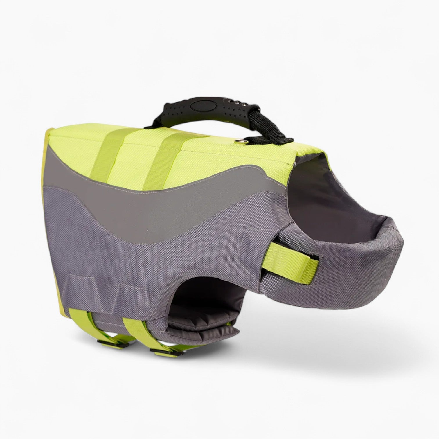 Frenchie Reflective Swim Vest – Safety Adjustable Life Jacket with Handle