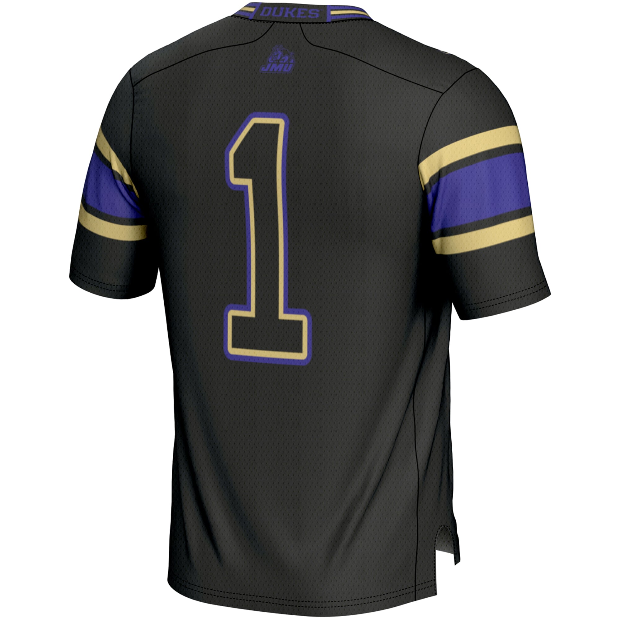 #1 James Madison Dukes GameDay Greats Youth Endzone Football Jersey - Black