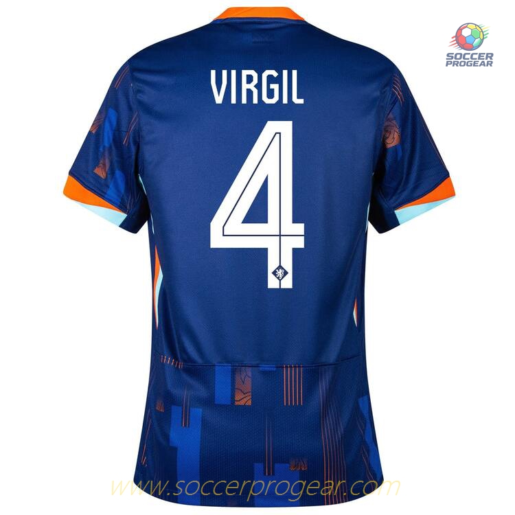 Netherlands 2024/25 Collection Away Football Soccer Shirt Virgil