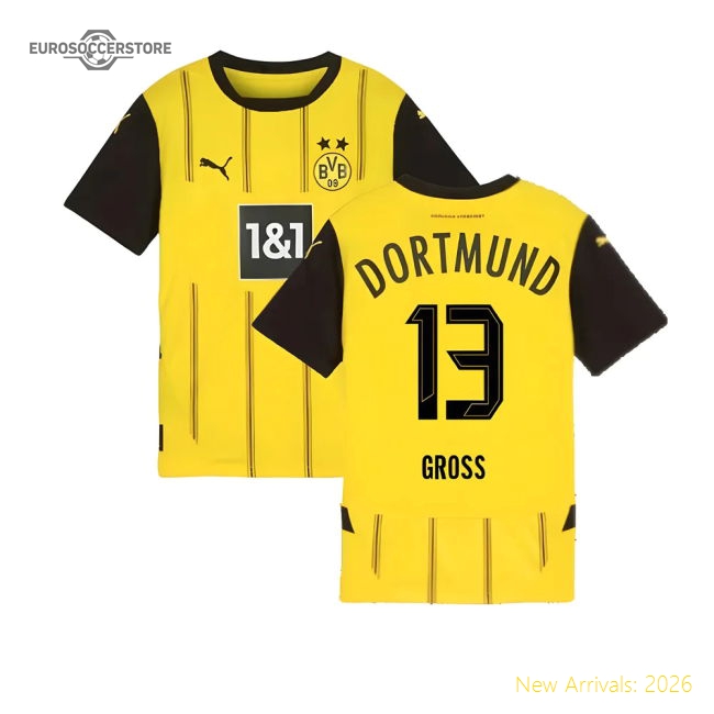 Genuine 2024-2025 Borussia Dortmund Home Shirt (Kids) (Gross 13)