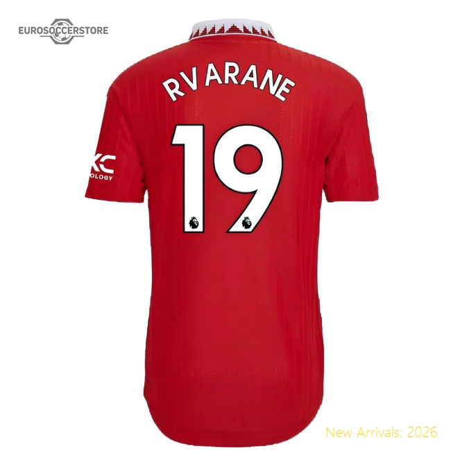 Superior 2022-2023 Man Utd Authentic Home Shirt (r Varane 19)