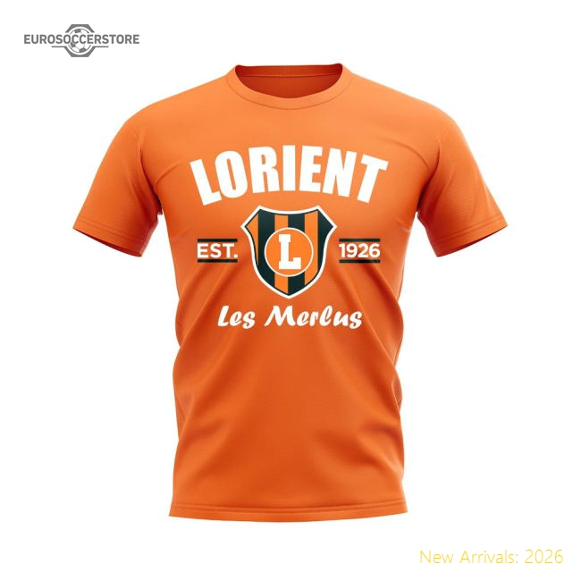 Top-Quality Lorient Established Football T-Shirt (Orange)