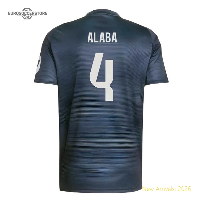 Match-Day Official 2025-2026 Real Madrid Away Shirt (Alaba 4)