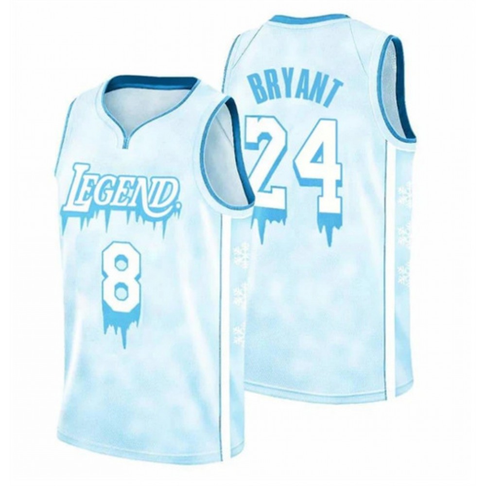 Youth Los Angeles Lakers Front #8 Back #24 Kobe Bryant Legend Icy Stitched Jersey