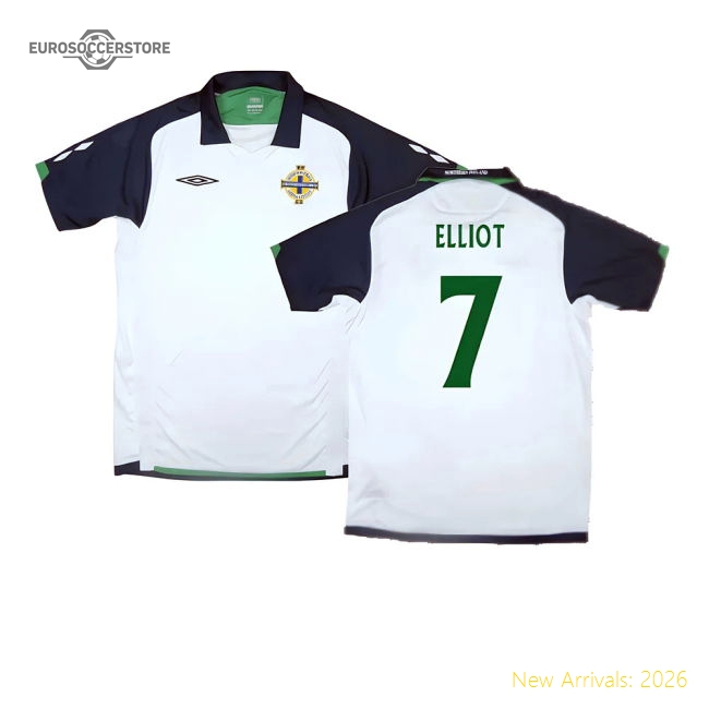 Northern Ireland 2009-10 Away Shirt ((Very Good) XL) (Elliot 7)