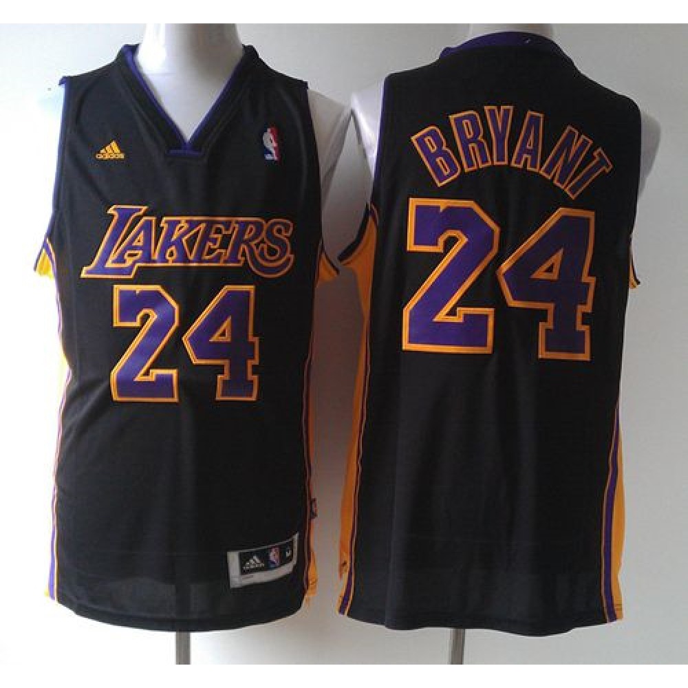 Performance Genuine Men's LA Lakers #24 Kobe Purple Basketball Jersey