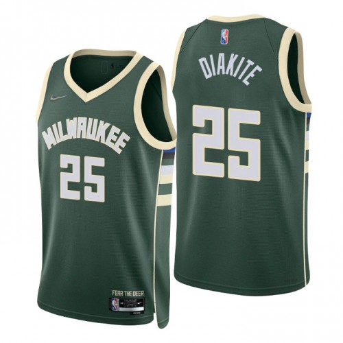 Milwaukee Bucks Mamadi Performance Authentic Jersey Urban Style #25