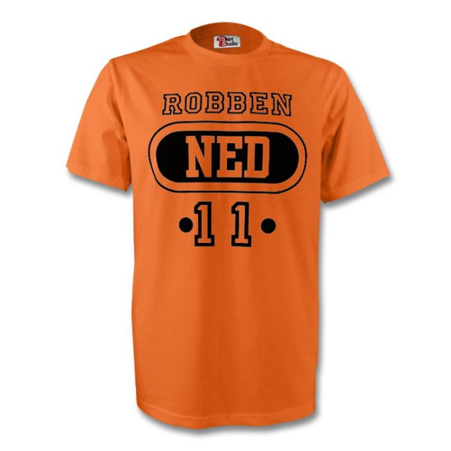 Arjen Robben Holland Ned T-Shirt (Orange) - Kids Authentic