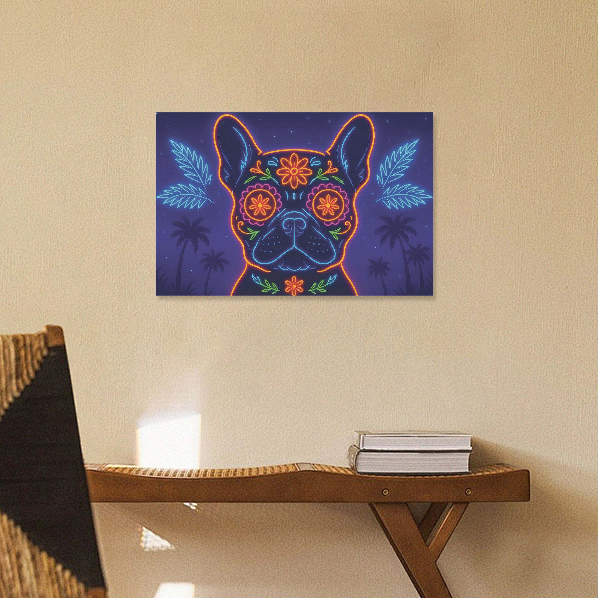 Hazel - Adorable Frenchie canvas Wall Art