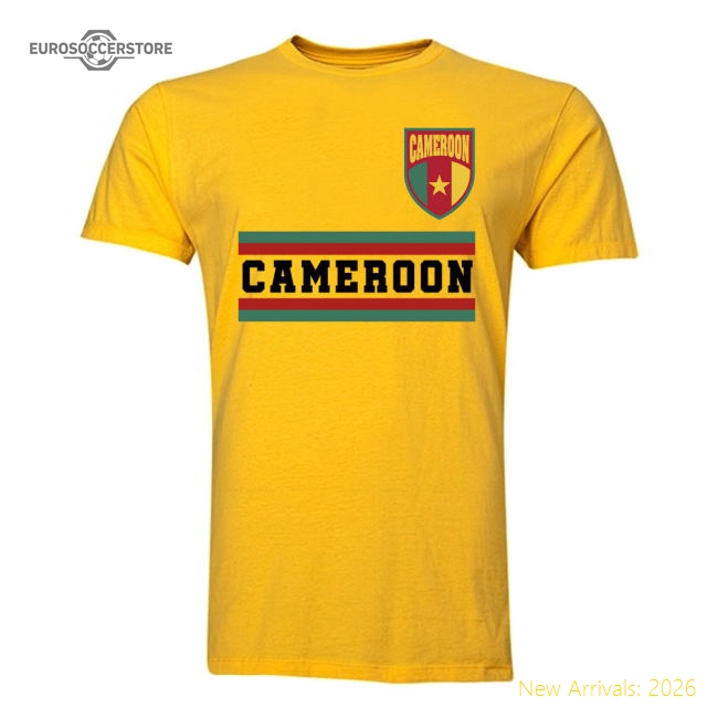 Cameroon Core Football Country T-Shirt (Yellow)