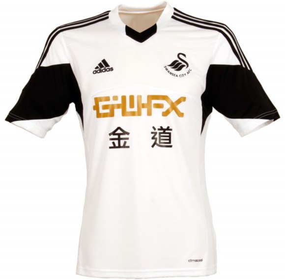 13-14 Swansea City Home White Jersey Shirt - Official Replica 2714