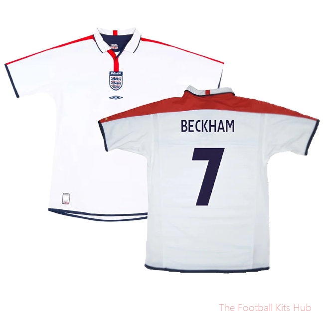 England 2003-05 Home Shirt (XXL) (Excellent) (BECKHAM 7)