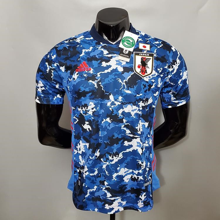 Japan 2020 Home Blue Soccer Jersey Football Shirt Player Version -