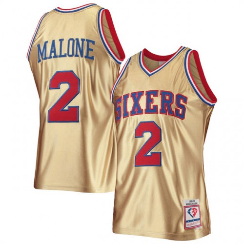 76ers Gold Philadelphia 76ers #2 Nike Jersey - Game Day Wear