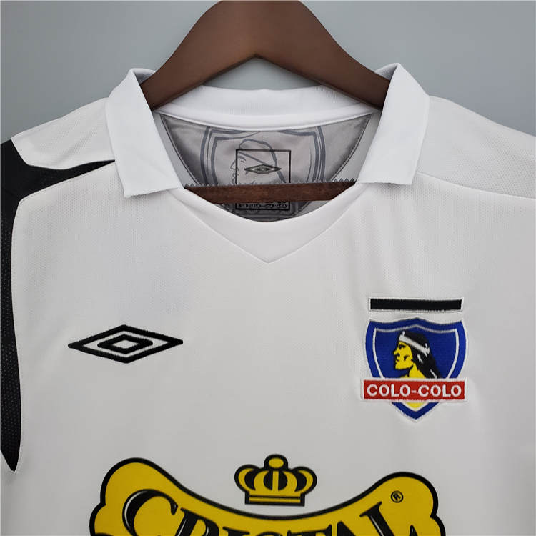 Colo-Colo Retro Soccer Jersey 2006 Black Away Football Shirt -