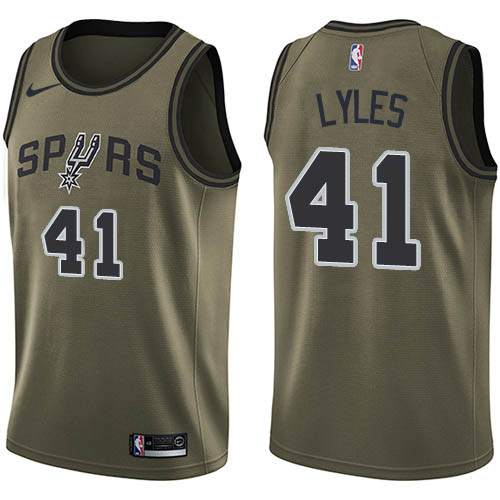 Top-Grade SAS Trey Lyles #41 2024 Icon Swingman NBA Jersey Green -