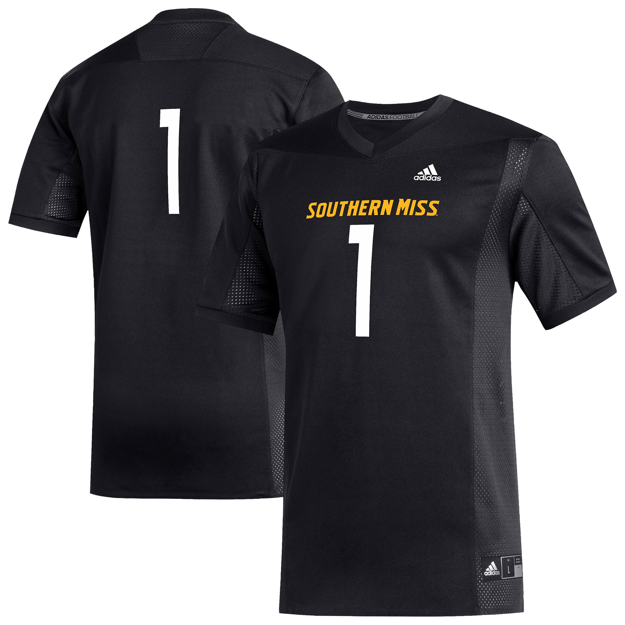 Southern Miss Golden Eagles #1 Football Jersey - Black | Stadium Series 2026/27