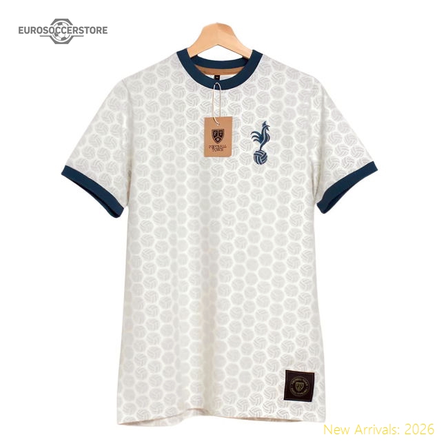 France The Cockerel Ball Shapes Away Retro Kit Fan Edition Jersey