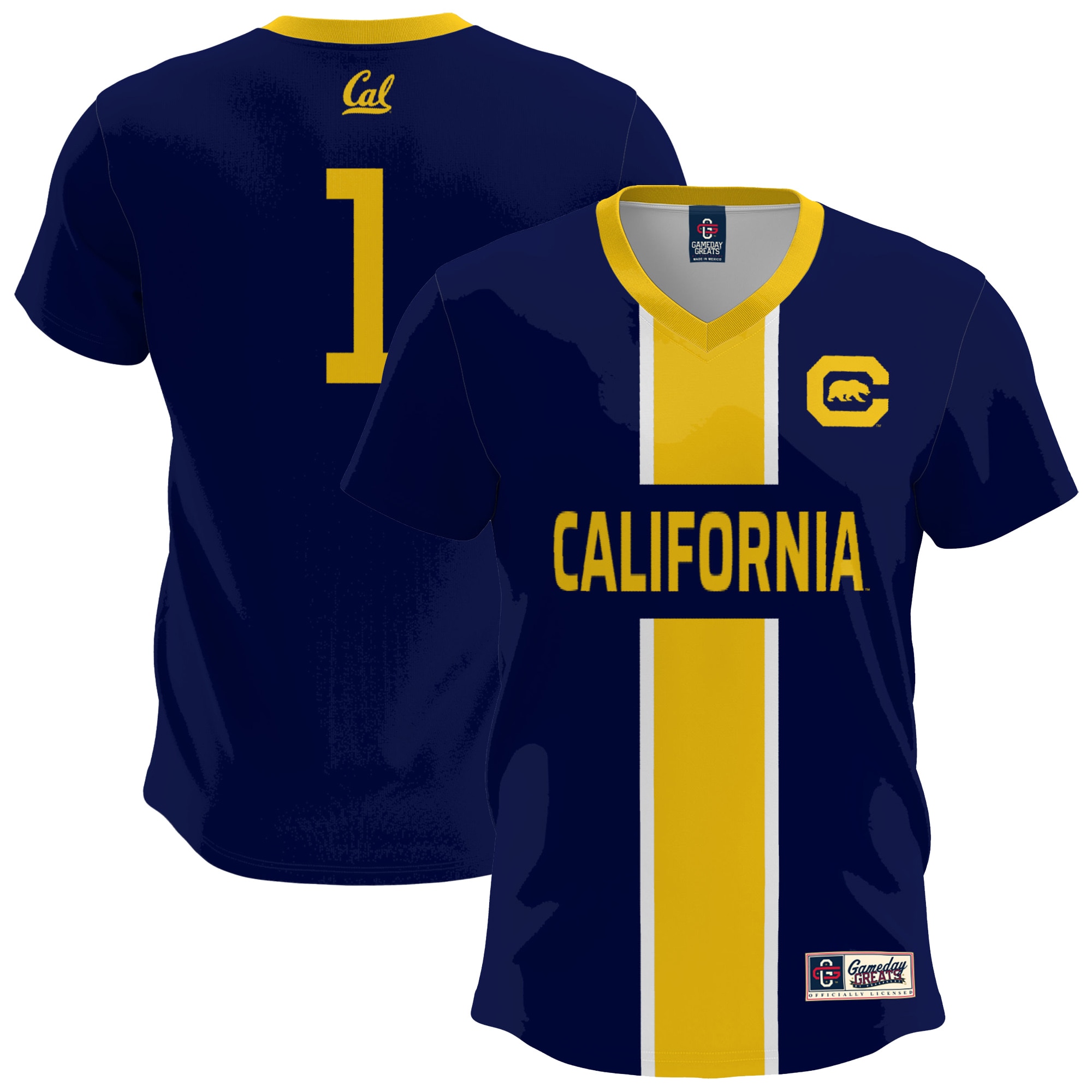 [LK] Cal Bears GameDay Greats Lightweight Soccer Fashion Jersey - Navy
