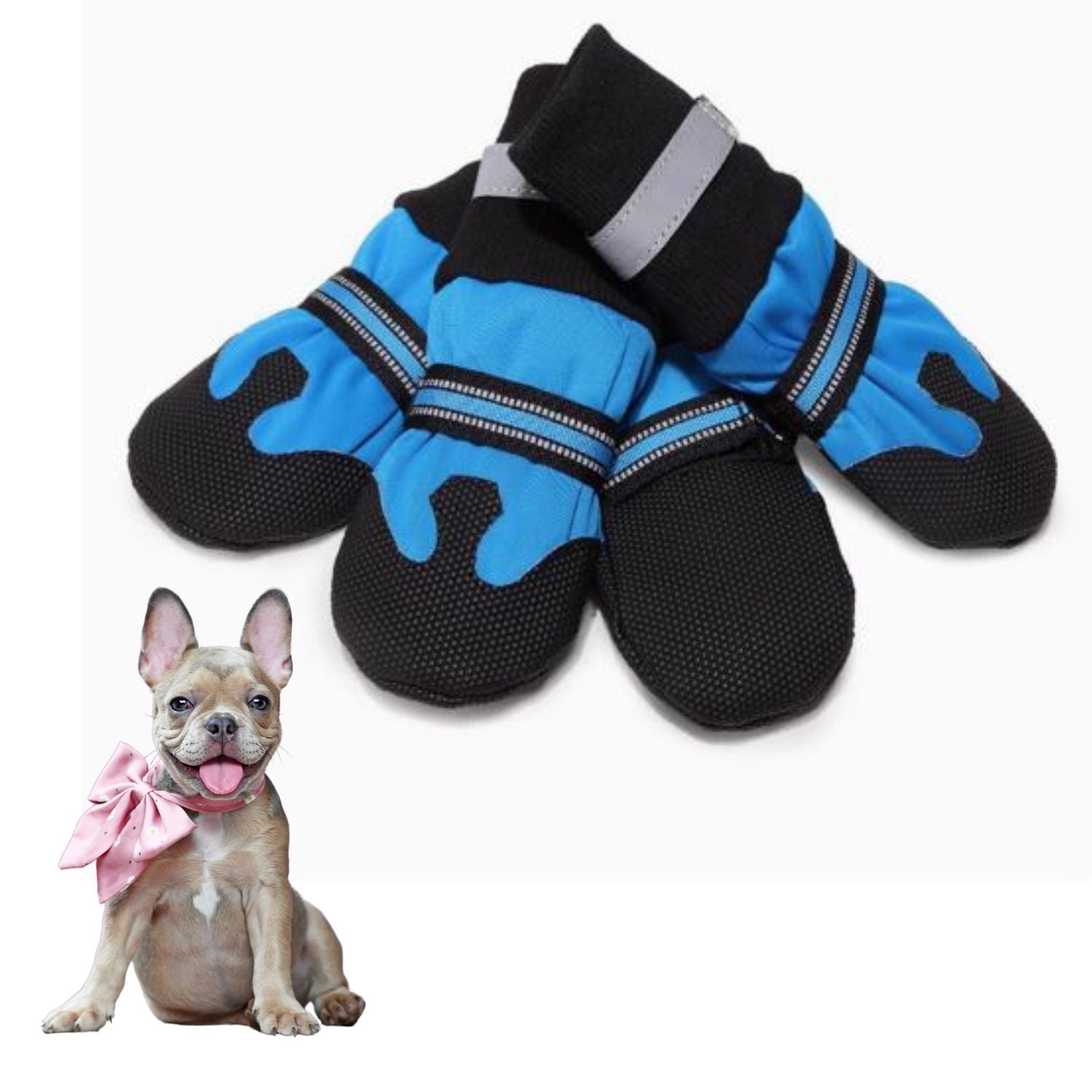 Minimal-Aesthetic Pawluxe French Bulldog Waterproof Shoes – Soft-sole...