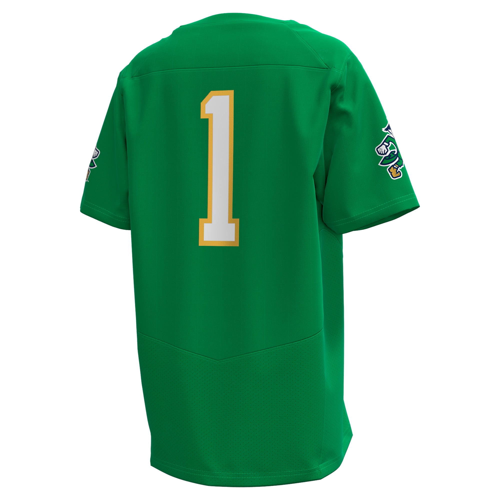 Youth #1 Kelly Green Notre Dame Fighting Irish Alternate Irish Wear Green Football Jersey