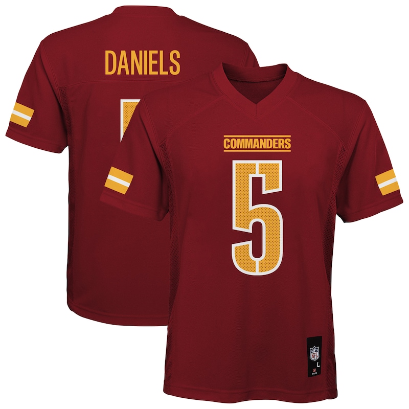 Jayden Daniels Washington Commanders Youth Replica Player Je...