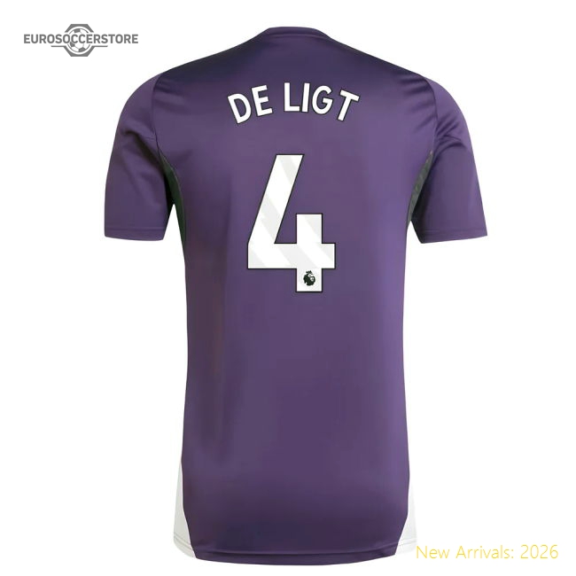 2025-2026 Man Utd Training Jersey (Aurora Plum) (De Ligt 4)