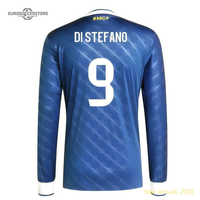 Authentic 2025-2026 Real Madrid Long Sleeve Third Shirt (Di Stefano 9)