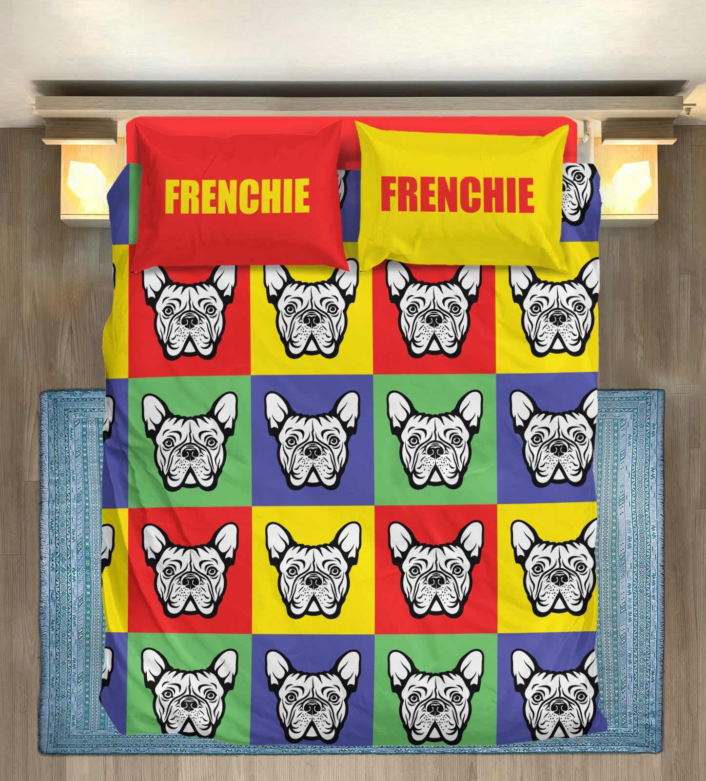 French Bulldog Gus Bedding Set Cute Frenchie Essential