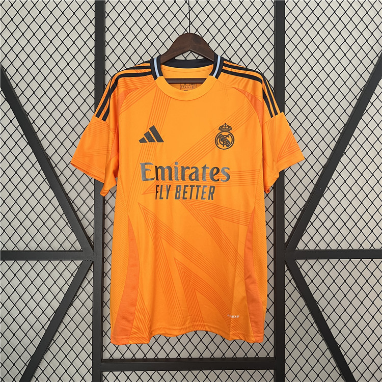 Premium Advanced Fabric Real Madrid 2425 Away Orange Shirt