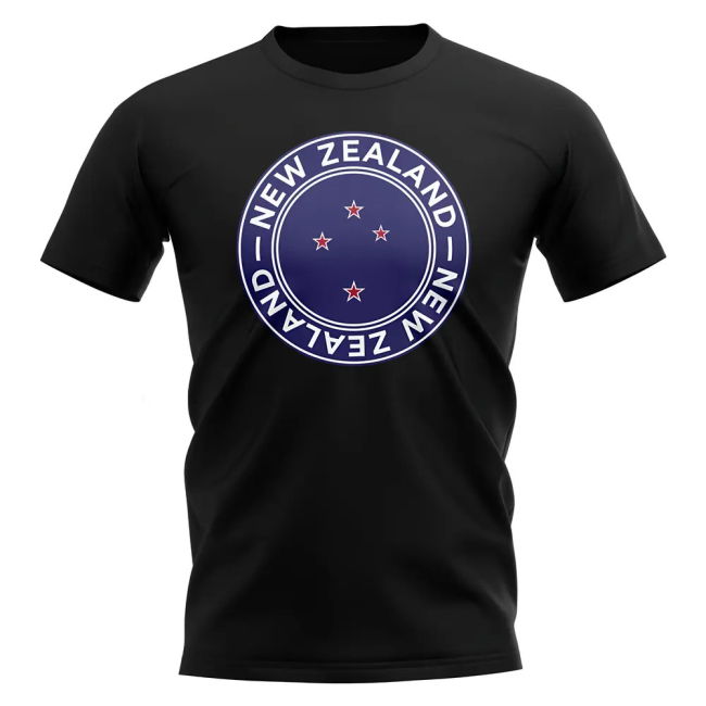 High New Zealand Football Badge T-Shirt (Black) Player Match