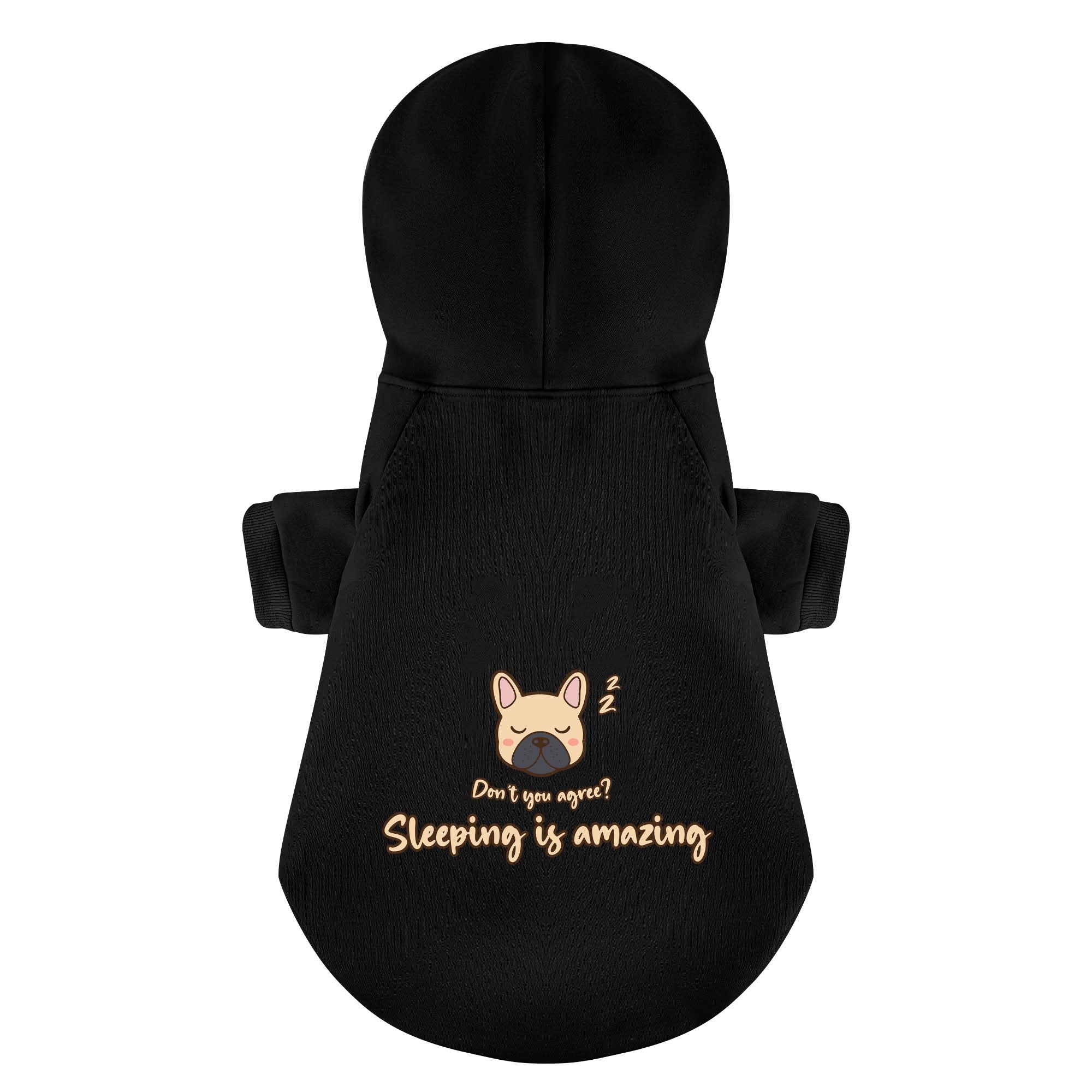Sleeping Is Amazing N Dont U Agree - Durable Personalized French Bulldog Hoodies With Funny Quotes – Stylish, Cozy, And Premium 100% Cotton For Frenchie Fans