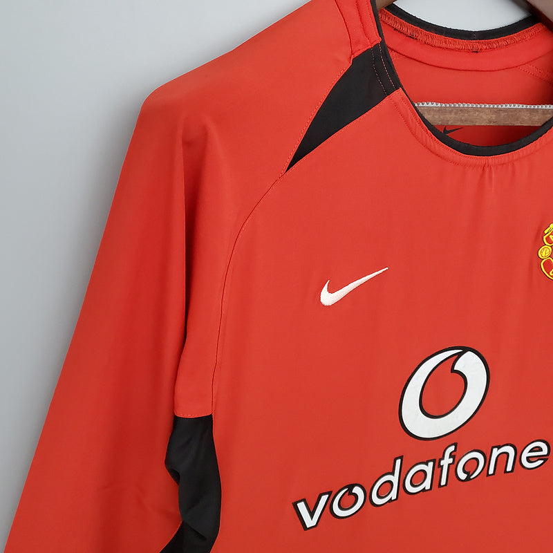 2002-2004 Man United Home long sleeve retro shirt