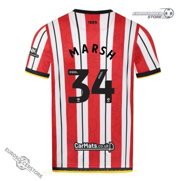 Sheffield United 24-25 Home MARSH 34 Jersey
