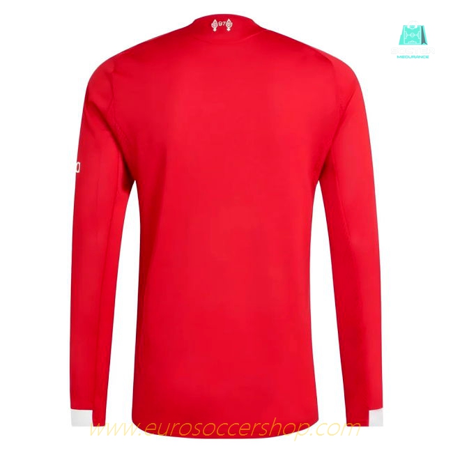 2025-2026 Liverpool Authentic Long Sleeve Home Shirt