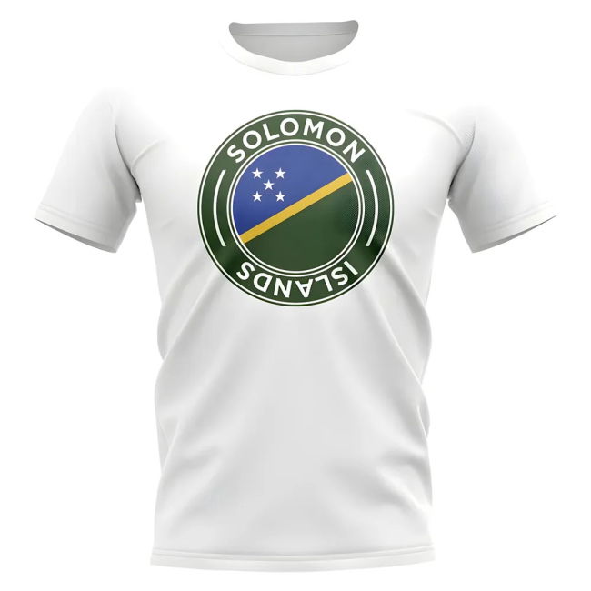 Athletic Solomon Islands Football Badge T-Shirt (White)