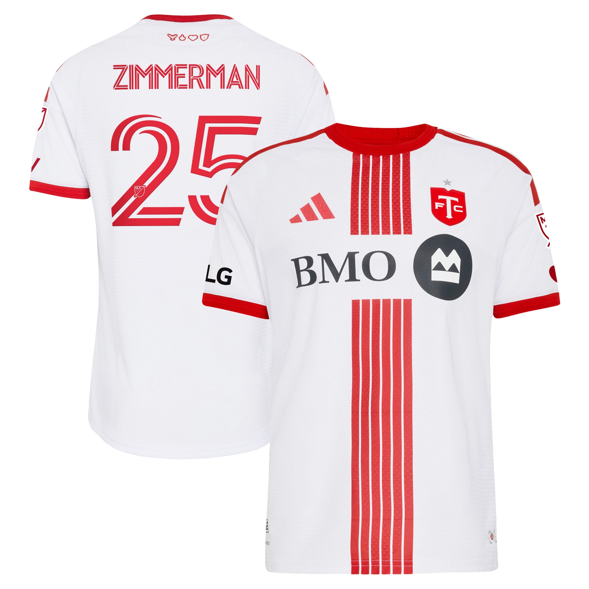 [SJH] Women's Walker Zimmerman Toronto FC 2026 Winter Kit On-Field Authentic Patch Jersey - White