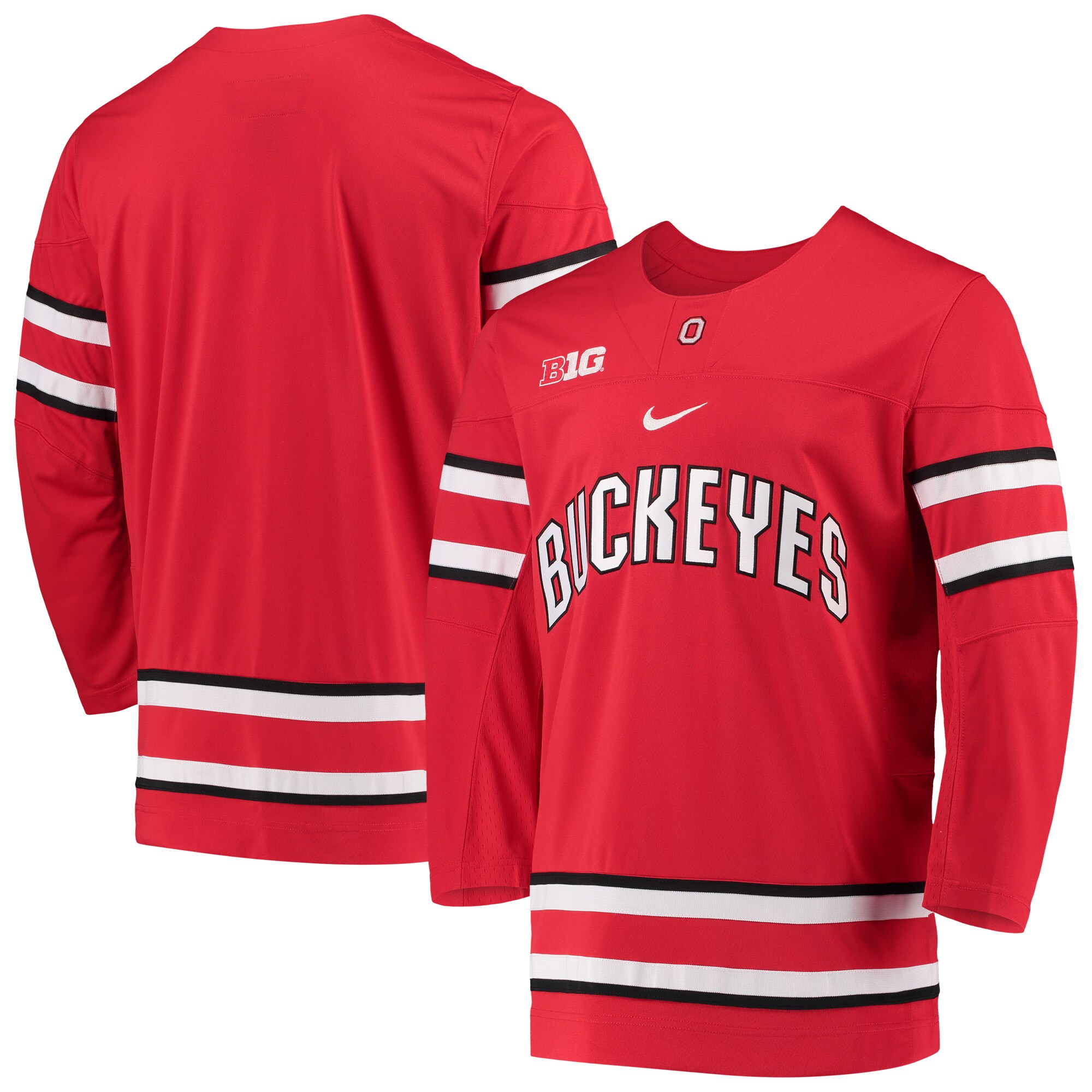 [DDG] Ohio State Buckeyes Replica Team Hockey Jersey - Scarlet