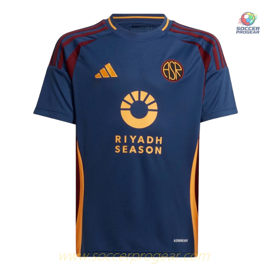 AS Roma Third Childrenren's Football Kit Team Jersey 2024-25 Edition