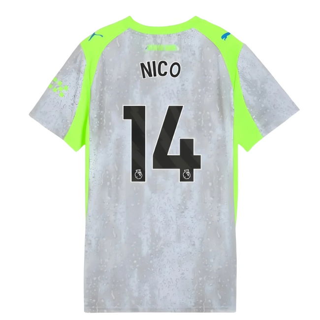 Womens Nico 14 Man City Main Team Pro Level Third Player Jersey (4)