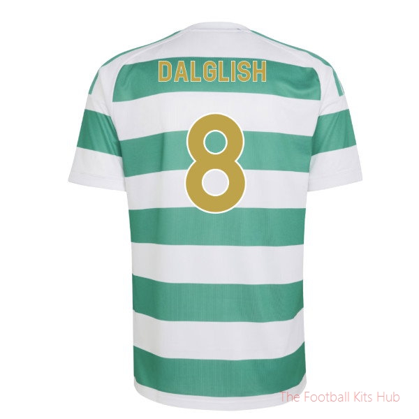 Celtic Home Shirt 2026-2027 Dalglish #8 Club Jersey Football Kit