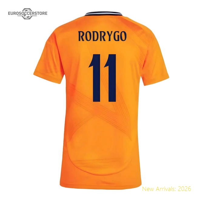 2024-2025 Madrid Real Madrid Away Kit Shirt (Womens) (Rodrygo 11)